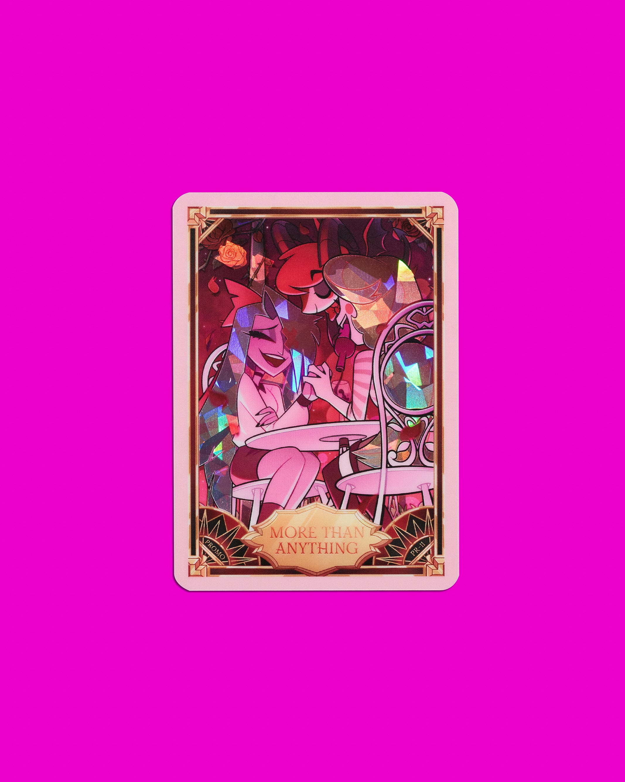 Hazbin Hotel Trading Cards More Than Anything Cracked Ice Promo Card (PR-11)