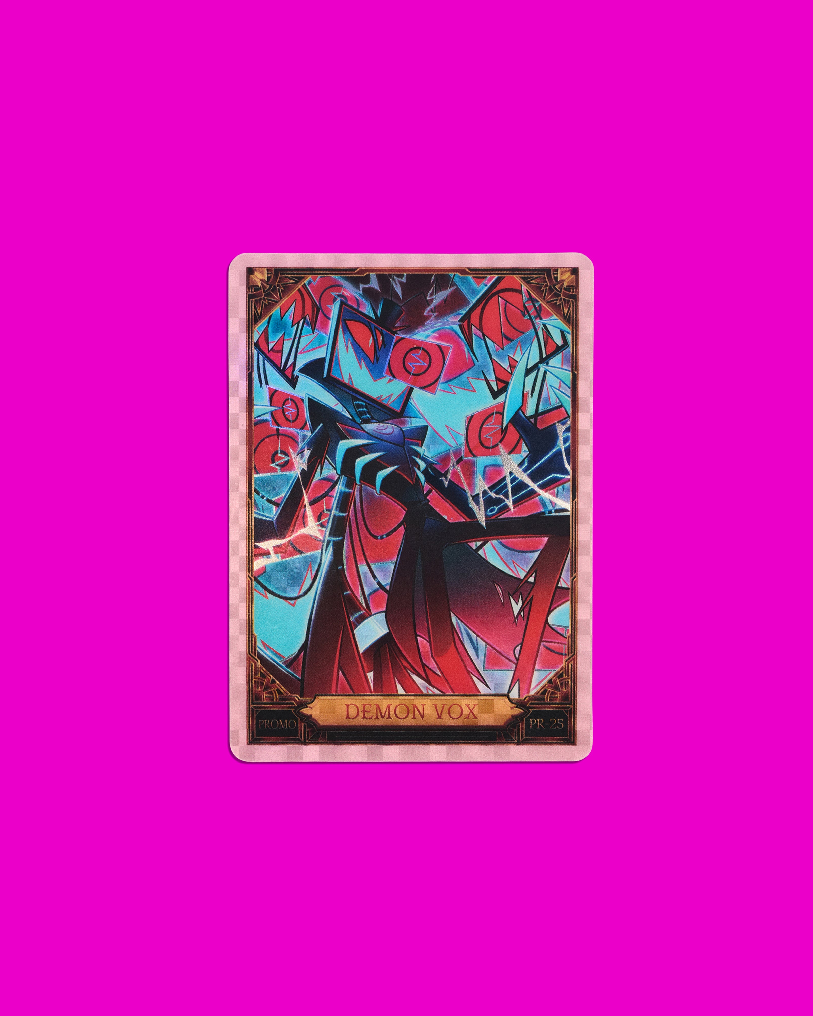 Hazbin Hotel Trading Cards Demon Vox Cracked Ice Promo Card (PR-25)