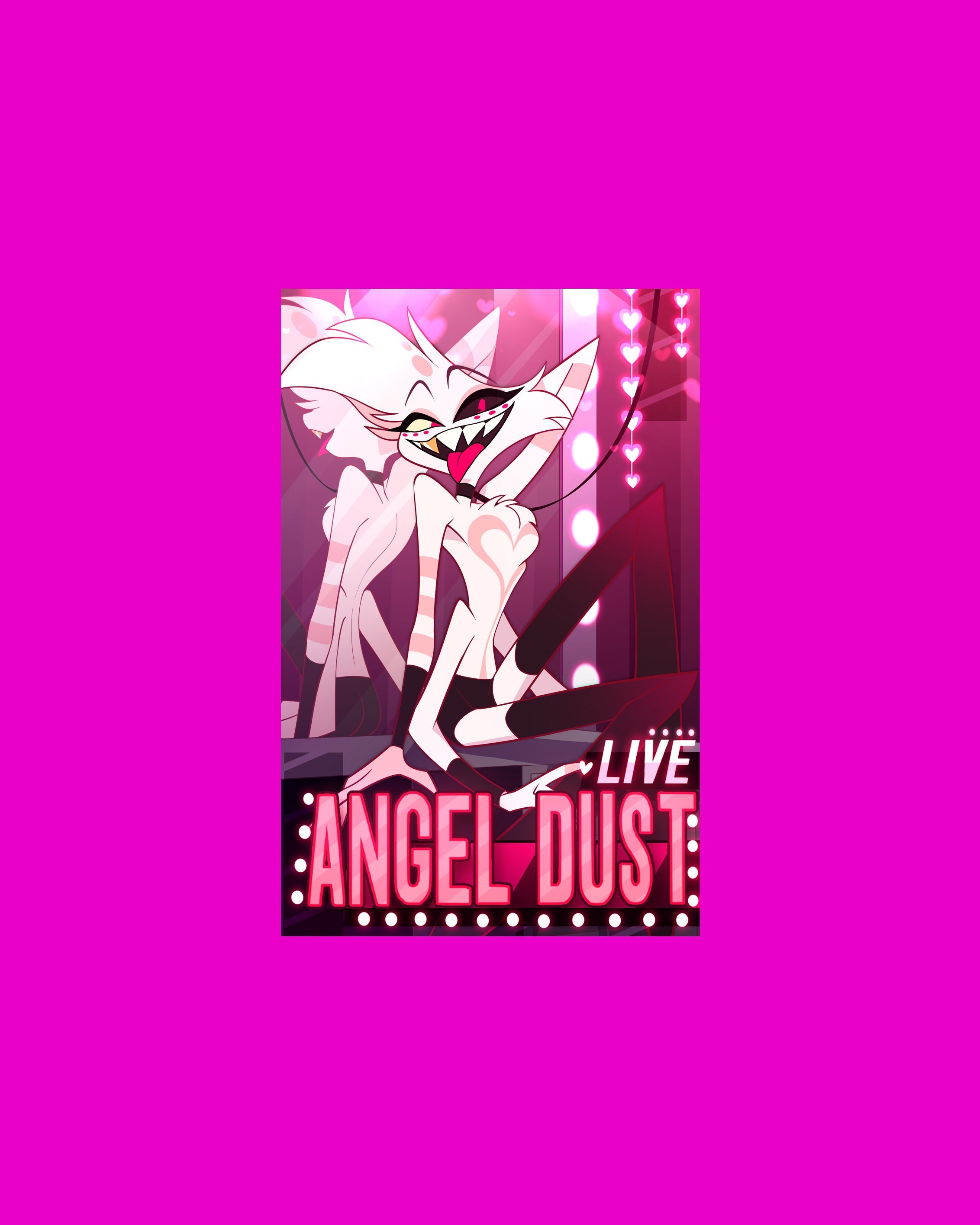 "Angel Dust Live" In-Universe Poster
