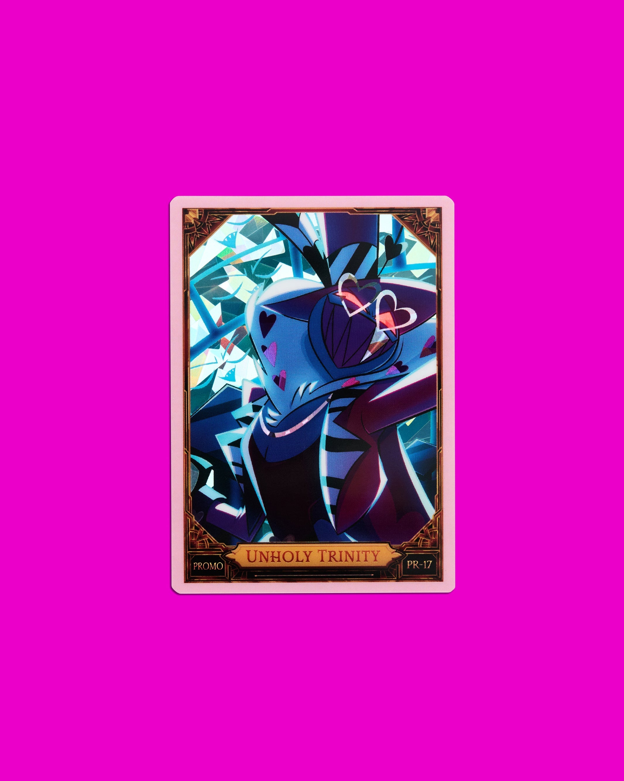 Hazbin Hotel Trading Cards Unholy Trinity Cracked Ice Promo Card (PR-17)