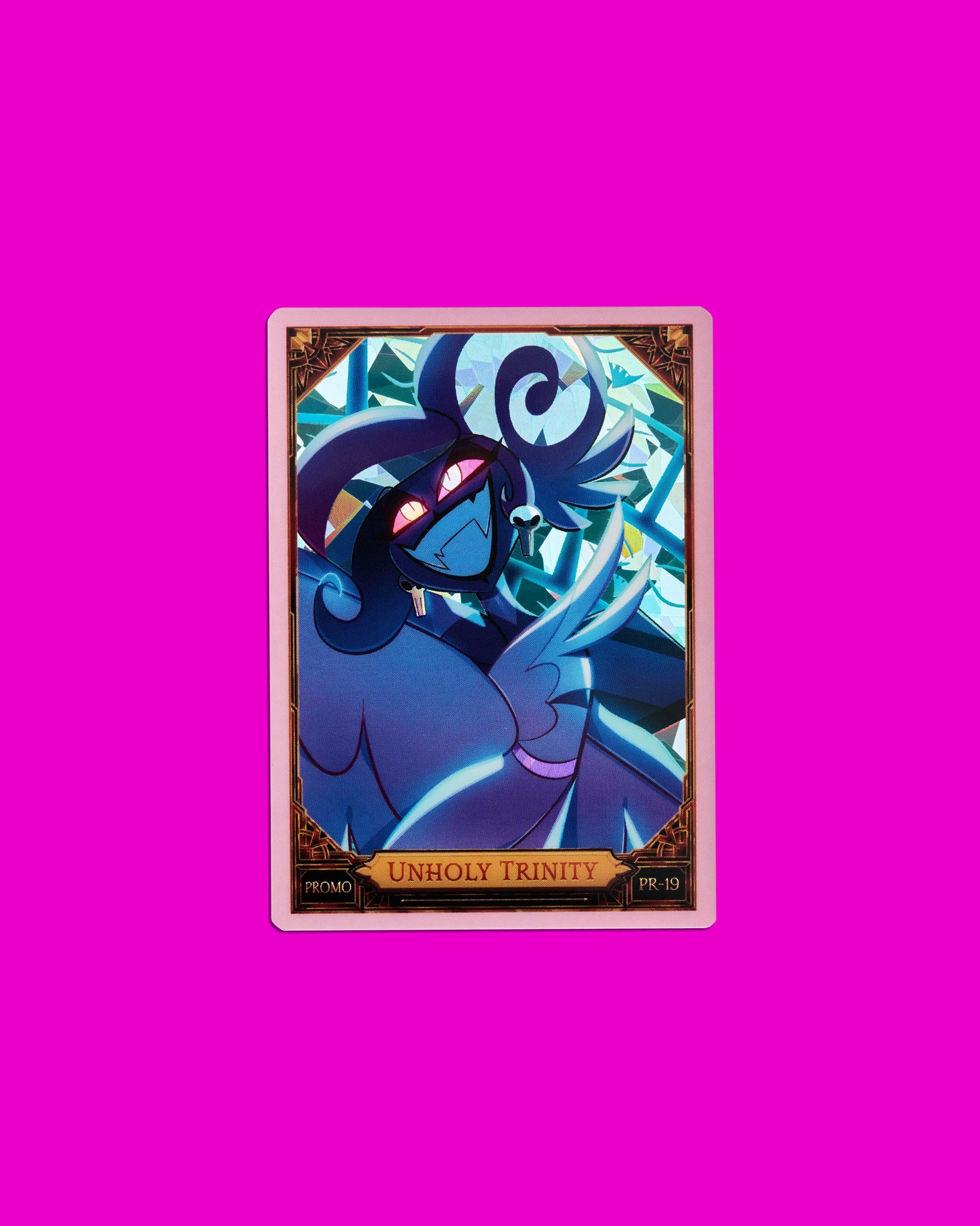 Hazbin Hotel Trading Cards Unholy Trinity Cracked Ice Promo Card (PR-19)