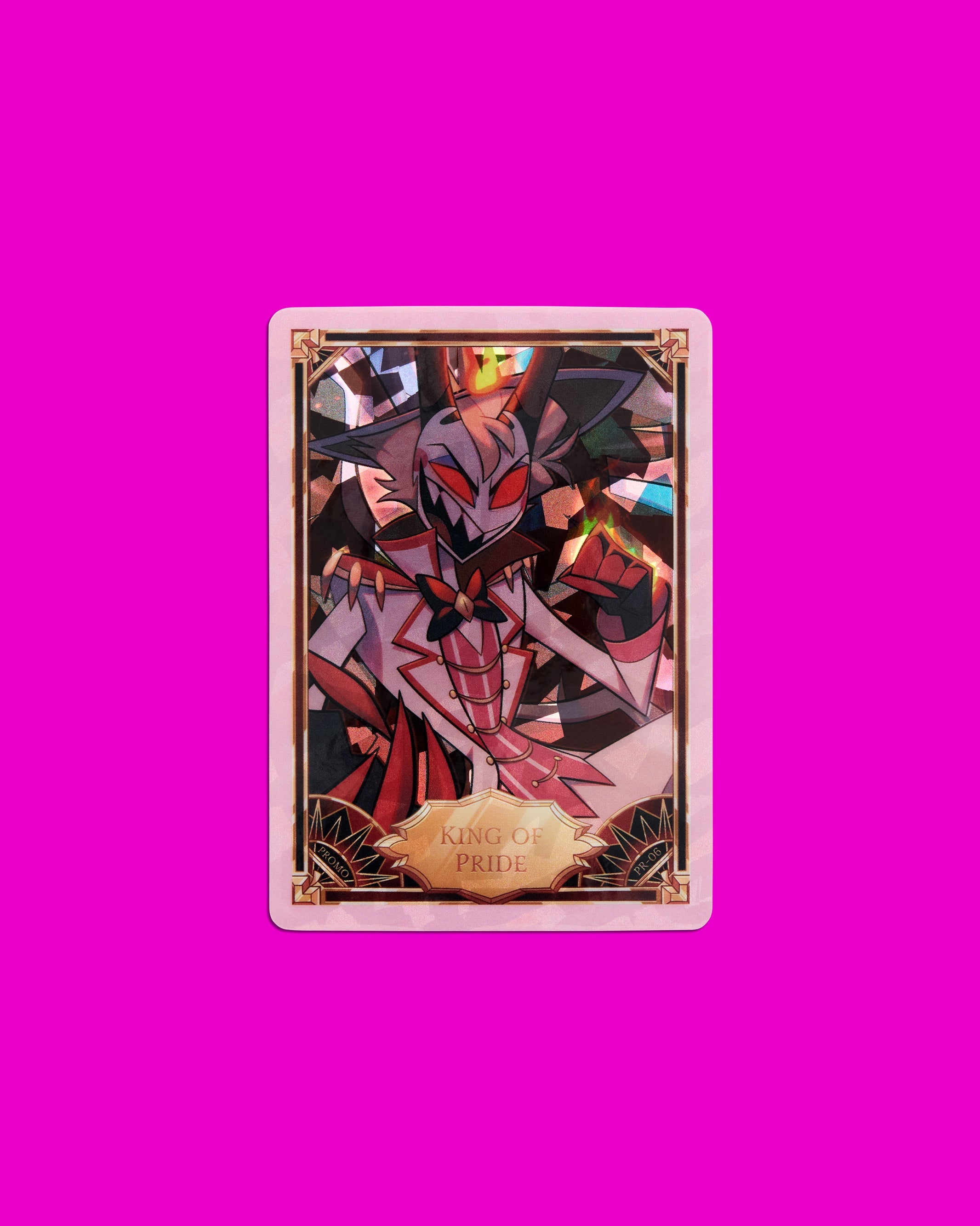 Hazbin Hotel Trading Cards King of Pride Cracked Ice Promo Card (PR-06)
