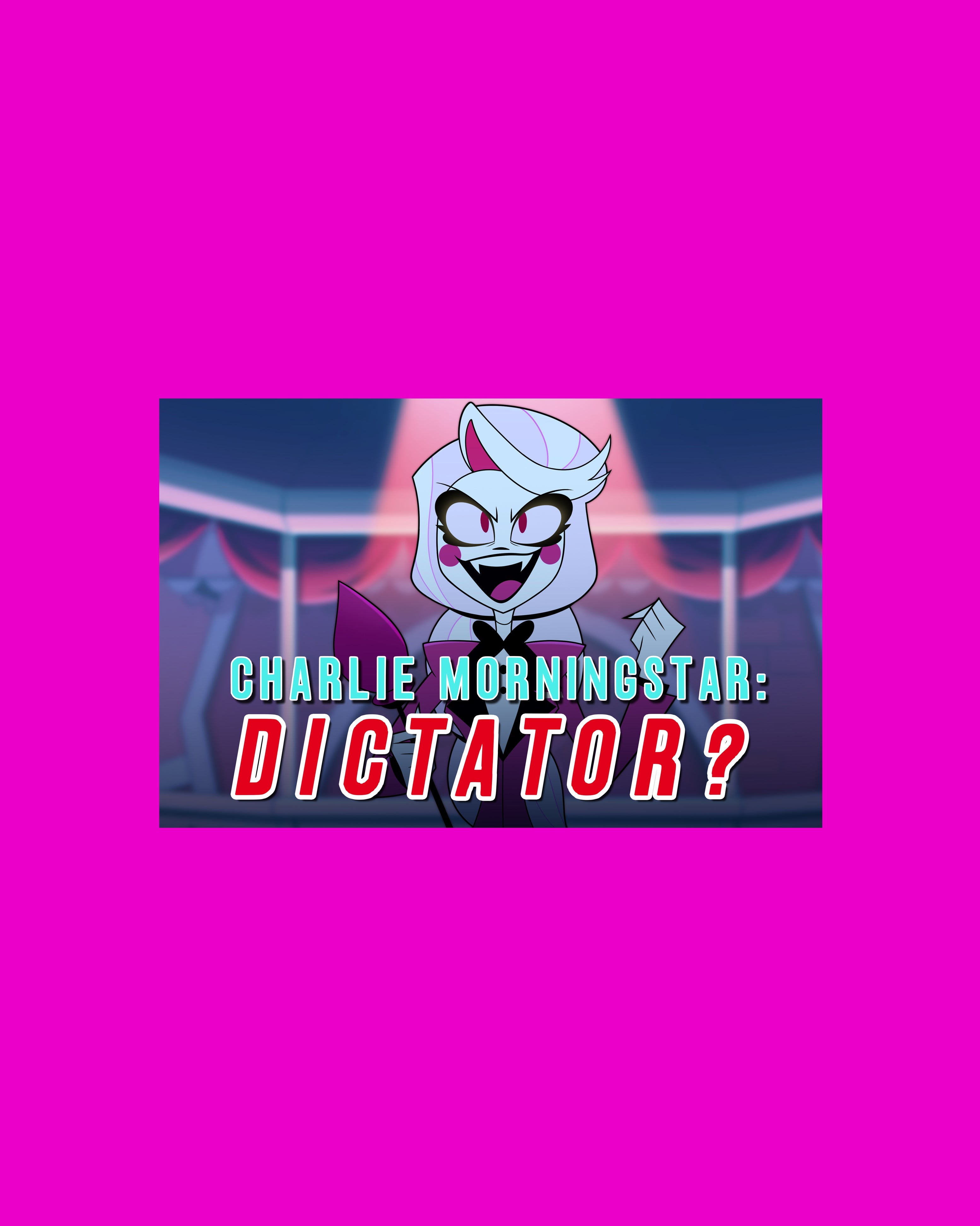 "Charlie Morningstar: Dictator?" Voxtek News Poster