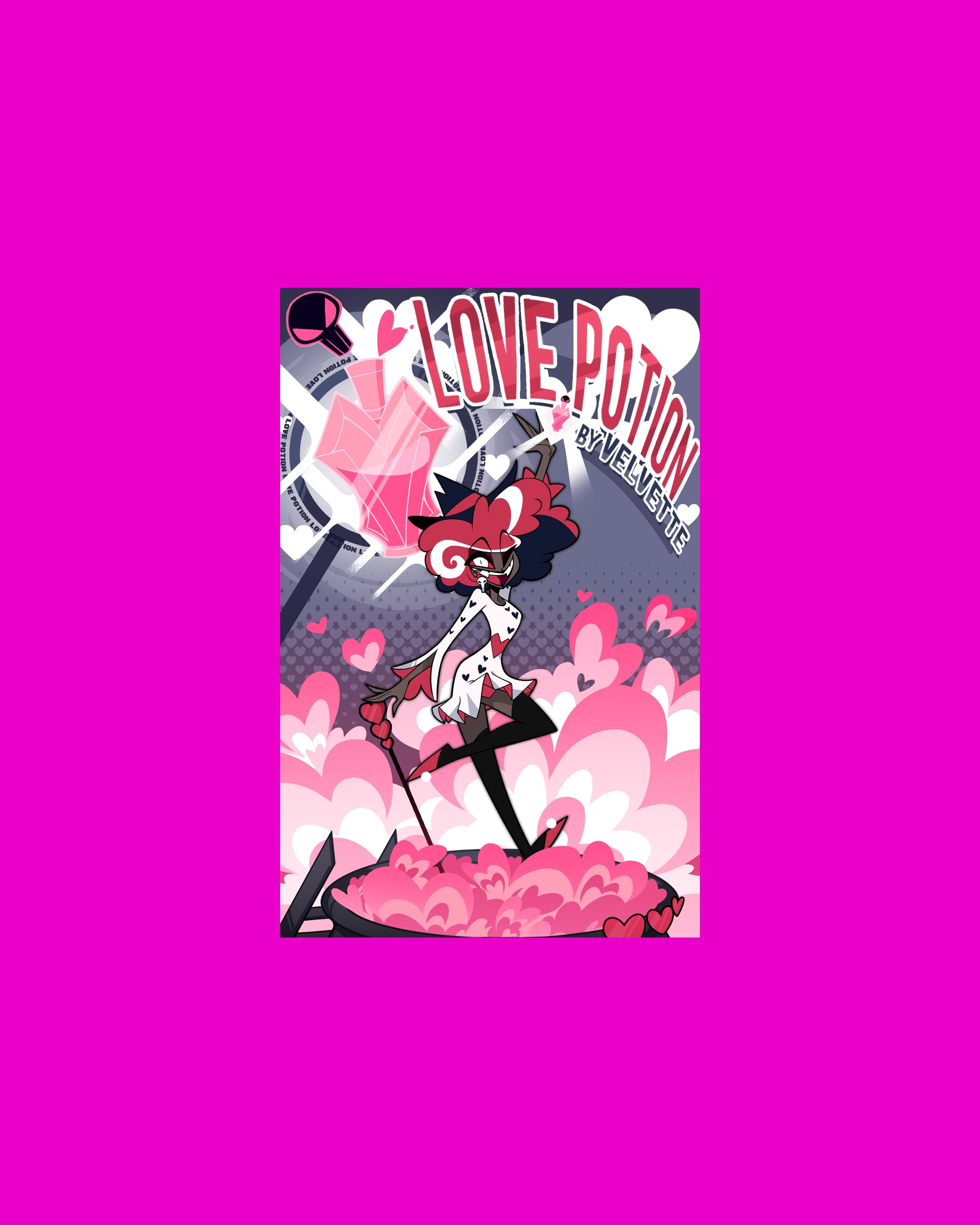 "Love Potion By Velvette" In-Universe Poster